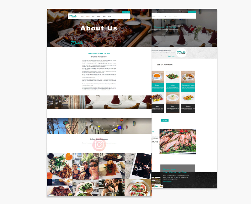 Zizis Cafe Web Tasarım