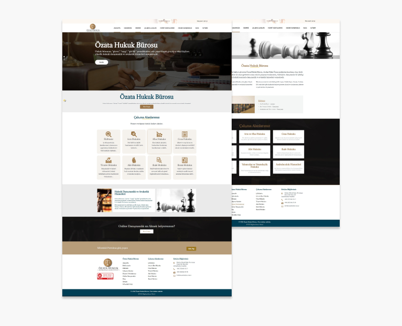 Özata Hukuk Web Tasarım