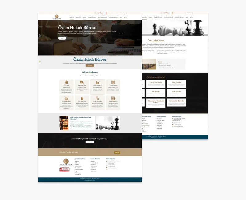 Özata Hukuk Web Tasarım
