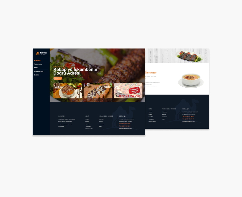 Kervan Kebap Web Tasarım