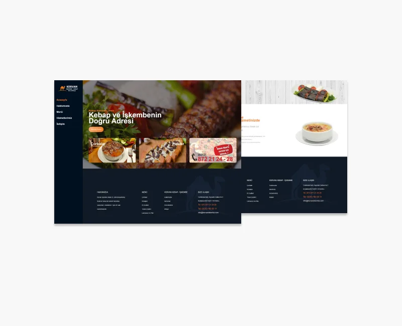 Kervan Kebap Web Tasarım
