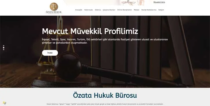 Hukuk Bürosu Web Sayfası