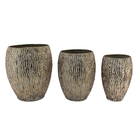 Panalı Metal Dekoratif Saksı-PNL-MG17