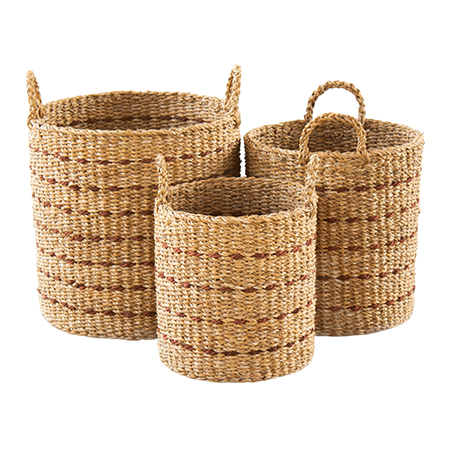 Panalı 3'lü Hasır Sepet-PNL-PH55