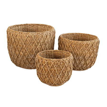 Panalı 3'lü Hasır Sepet-PNL-PH56