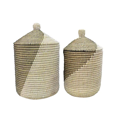 Panalı 3'lü Hasır Sepet-PNL-SCP-54 WBK