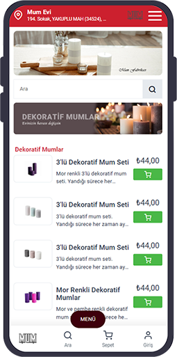 online sipariş sistemi
