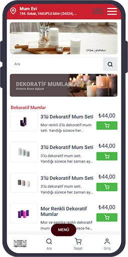 online sipariş sistemi