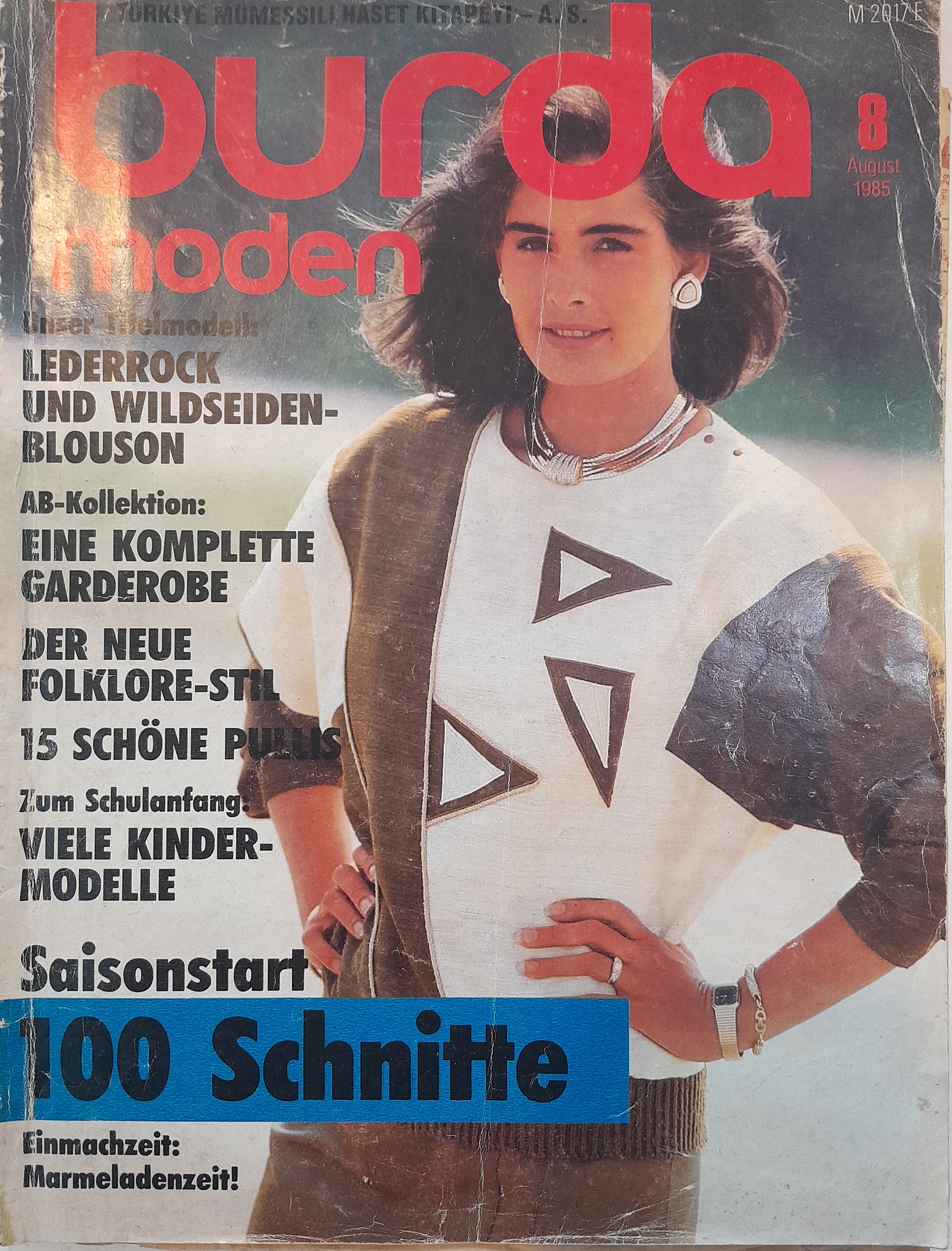 Burda Dergisi 1985/8 Ağustos Almanca