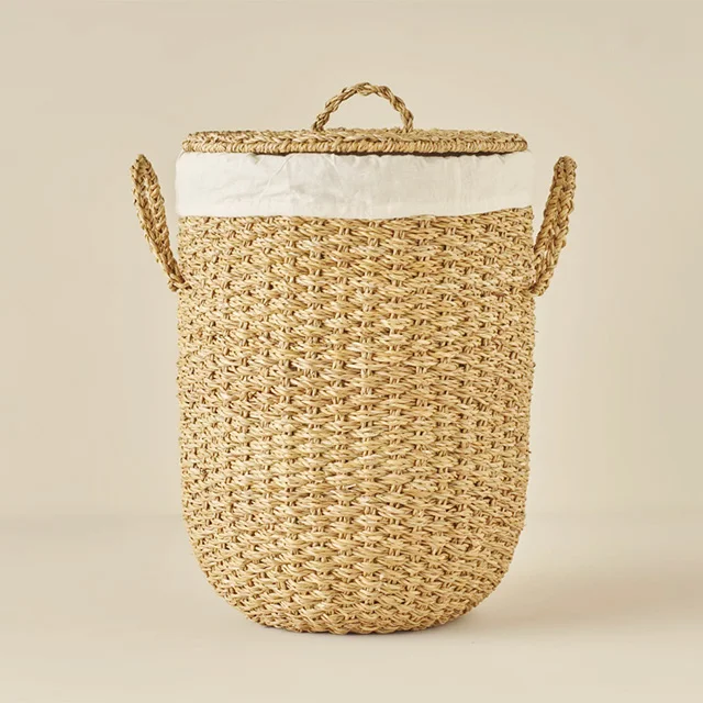 Hasır Çamaşır Sepeti